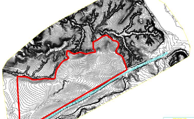 Detailed contour map created for solar project planning